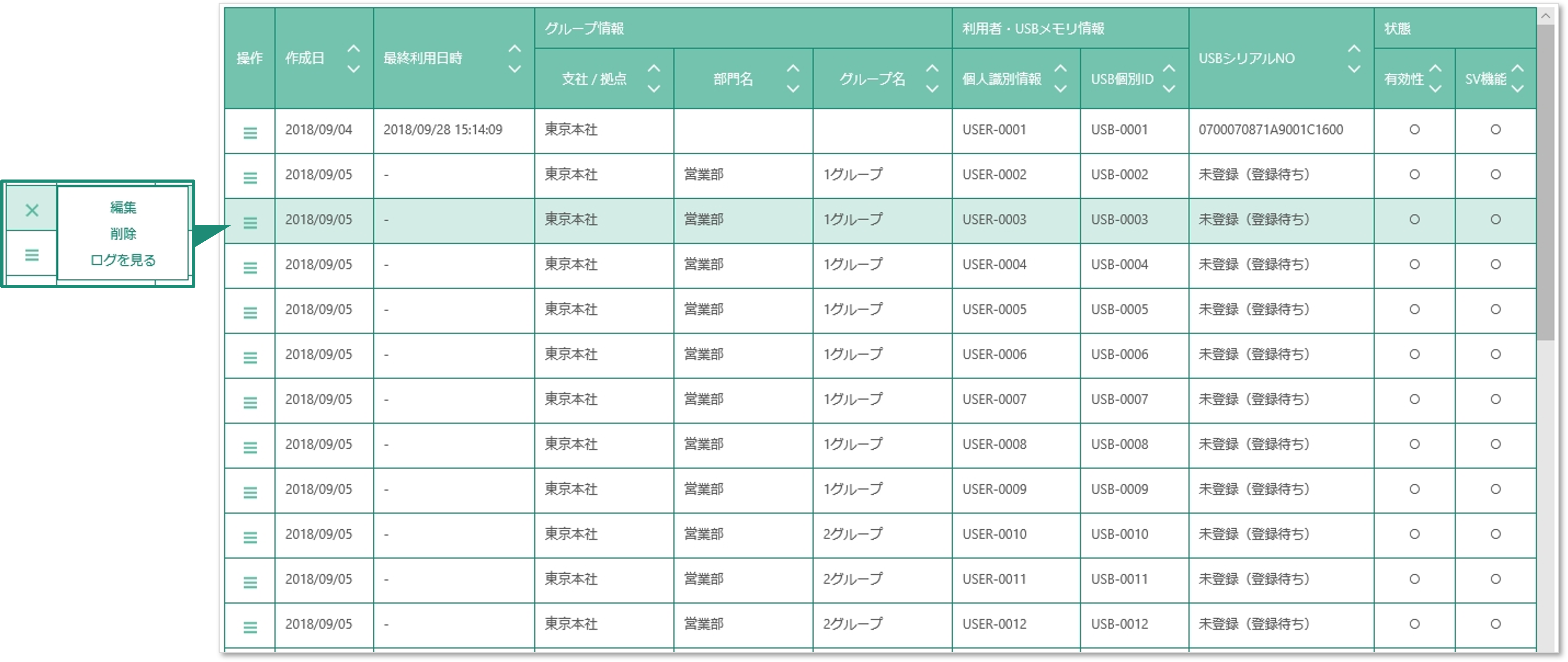 利用者検索